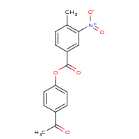2d structure of 4-acetylphenyl 4-methyl-3-nitrobenzoate