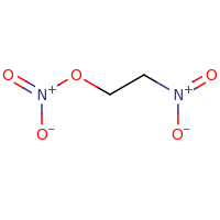 2d structure of 1-nitro-2-(nitrooxy)ethane
