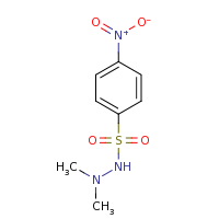 2d structure of N',N'-dimethyl-4-nitrobenzene-1-sulfonohydrazide