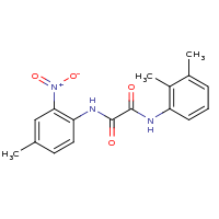 2d structure of N-(2,3-dimethylphenyl)-N'-(4-methyl-2-nitrophenyl)ethanediamide