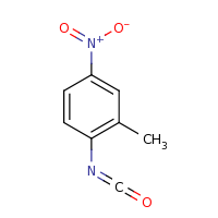 2d structure of 1-isocyanato-2-methyl-4-nitrobenzene