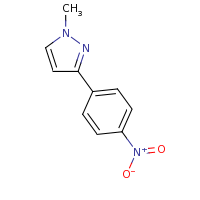 2d structure of 1-methyl-3-(4-nitrophenyl)-1H-pyrazole