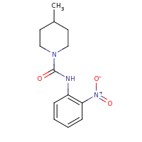 2d structure of 4-methyl-N-(2-nitrophenyl)piperidine-1-carboxamide
