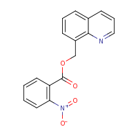 2d structure of quinolin-8-ylmethyl 2-nitrobenzoate