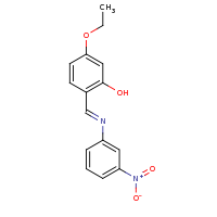 2d structure of 5-ethoxy-2-[N-(3-nitrophenyl)carboximidoyl]phenol