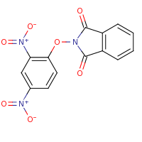 2d structure of 2-(2,4-dinitrophenoxy)-2,3-dihydro-1H-isoindole-1,3-dione