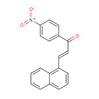2d structure of (2E)-3-(naphthalen-1-yl)-1-(4-nitrophenyl)prop-2-en-1-one