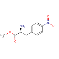 2d structure of methyl (2S)-2-amino-3-(4-nitrophenyl)propanoate