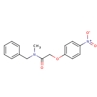 2d structure of N-benzyl-N-methyl-2-(4-nitrophenoxy)acetamide