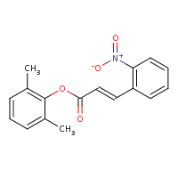 2d structure of 2,6-dimethylphenyl (2E)-3-(2-nitrophenyl)prop-2-enoate