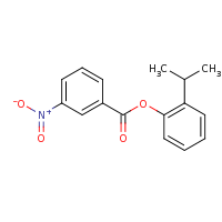 2d structure of 2-(propan-2-yl)phenyl 3-nitrobenzoate