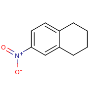 2d structure of 6-nitro-1,2,3,4-tetrahydronaphthalene