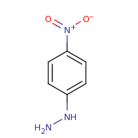 2d structure of (4-nitrophenyl)hydrazine