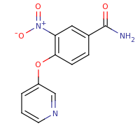 2d structure of 3-nitro-4-(pyridin-3-yloxy)benzamide