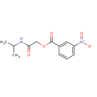 2d structure of [(propan-2-yl)carbamoyl]methyl 3-nitrobenzoate