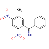 2d structure of (5-methyl-2,4-dinitrophenyl)(phenyl)methanimine