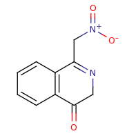 2d structure of 1-(nitromethyl)-3,4-dihydroisoquinolin-4-one