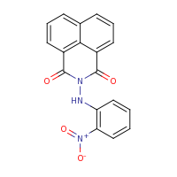 2d structure of 3-[(2-nitrophenyl)amino]-3-azatricyclo[7.3.1.0^{5,13}]trideca-1(13),5,7,9,11-pentaene-2,4-dione