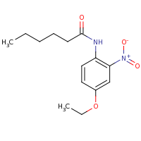 2d structure of N-(4-ethoxy-2-nitrophenyl)hexanamide