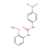2d structure of 3-(2-methoxyphenyl)-1-(4-nitrophenyl)urea