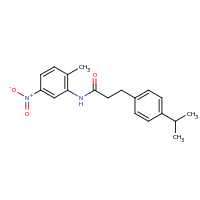 2d structure of N-(2-methyl-5-nitrophenyl)-3-[4-(propan-2-yl)phenyl]propanamide