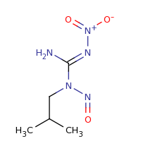 2d structure of (E)-1-(2-methylpropyl)-2-nitro-1-nitrosoguanidine