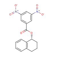 2d structure of (1R)-1,2,3,4-tetrahydronaphthalen-1-yl 3,5-dinitrobenzoate