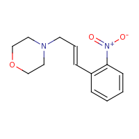 2d structure of 4-[(2E)-3-(2-nitrophenyl)prop-2-en-1-yl]morpholine
