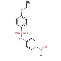 2d structure of 4-ethoxy-N-(4-nitrophenyl)benzene-1-sulfonamide