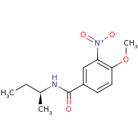 2d structure of N-[(2S)-butan-2-yl]-4-methoxy-3-nitrobenzamide