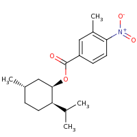 2d structure of (1R,2R,5S)-5-methyl-2-(propan-2-yl)cyclohexyl 3-methyl-4-nitrobenzoate