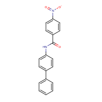2d structure of 4-nitro-N-(4-phenylphenyl)benzamide