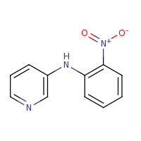 2d structure of N-(2-nitrophenyl)pyridin-3-amine