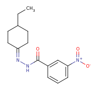 2d structure of N'-(4-ethylcyclohexylidene)-3-nitrobenzohydrazide
