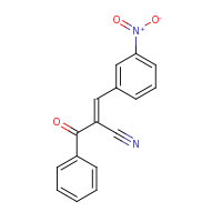 2d structure of (2E)-2-benzoyl-3-(3-nitrophenyl)prop-2-enenitrile