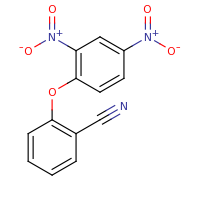 2d structure of 2-(2,4-dinitrophenoxy)benzonitrile