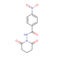 2d structure of N-(2,6-dioxopiperidin-1-yl)-4-nitrobenzamide