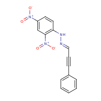 2d structure of (E)-1-(2,4-dinitrophenyl)-2-(3-phenylprop-2-yn-1-ylidene)hydrazine