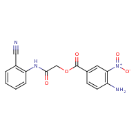 2d structure of [(2-cyanophenyl)carbamoyl]methyl 4-amino-3-nitrobenzoate