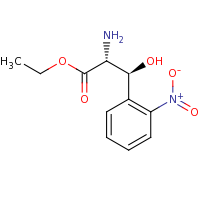 2d structure of ethyl (2R,3S)-2-amino-3-hydroxy-3-(2-nitrophenyl)propanoate