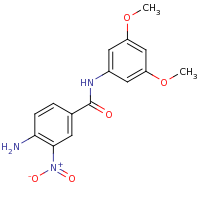 2d structure of 4-amino-N-(3,5-dimethoxyphenyl)-3-nitrobenzamide