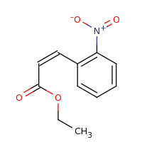 2d structure of ethyl (2Z)-3-(2-nitrophenyl)prop-2-enoate