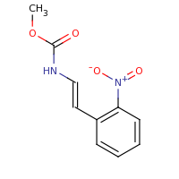 2d structure of methyl N-[(E)-2-(2-nitrophenyl)ethenyl]carbamate