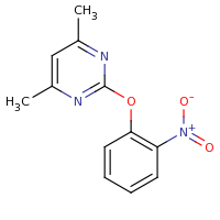 2d structure of 4,6-dimethyl-2-(2-nitrophenoxy)pyrimidine