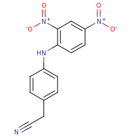 2d structure of 2-{4-[(2,4-dinitrophenyl)amino]phenyl}acetonitrile