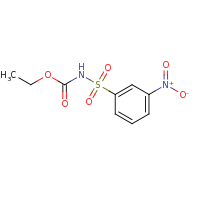 2d structure of ethyl N-[(3-nitrobenzene)sulfonyl]carbamate