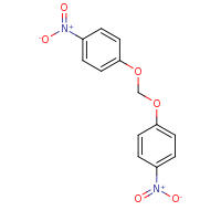 2d structure of 1-nitro-4-(4-nitrophenoxymethoxy)benzene