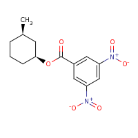 2d structure of (1S,3R)-3-methylcyclohexyl 3,5-dinitrobenzoate
