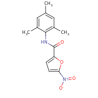 2d structure of 5-nitro-N-(2,4,6-trimethylphenyl)furan-2-carboxamide
