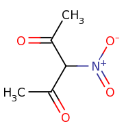 2d structure of 3-nitropentane-2,4-dione